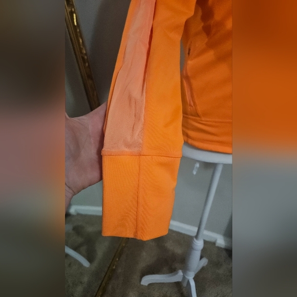 CALVIN KLEIN Performance Neon orange athletic full zip jacket. Size Small - Picture 3 of 9